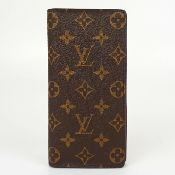 Louis Vuitton Monogram Brazza Wallet Brown Portefeuille Long Bifold - Picture 1 of 7
